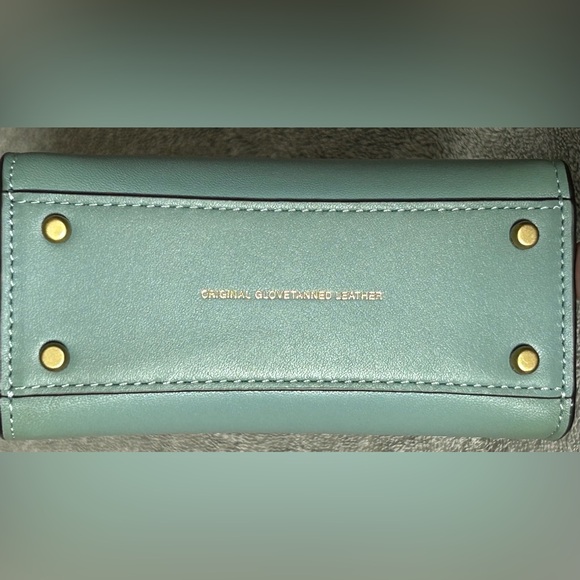 COACH 1941 Cashin Glovetanned Leather Mini Tote/Crossbody Bag in Sage - Picture 5 of 15